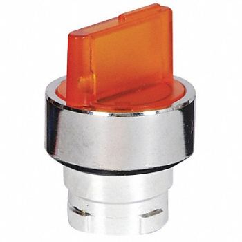 DAYTON Illum Selector Switch 3 Pos 22mm Yellow, 30G294