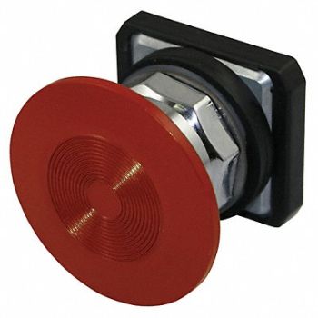 DAYTON H6967 Push Button 30mm Momen Mushroom Rd, 30G358