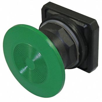 DAYTON H6967 Push Button 30mm Momen Mushroom Gr, 30G362