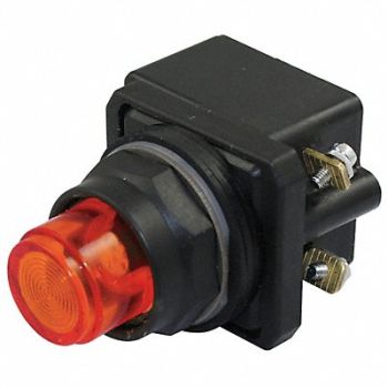DAYTON H6726 PilotLight LED 120VAC/DC 30mm Plastic RD, 30G403