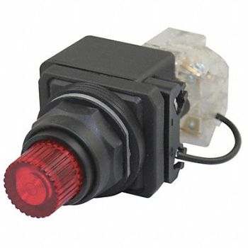 DAYTON H6736 PilotLight LED 24VAC/DC 30mm Plastic RD, 30G411