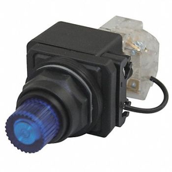 DAYTON H6736 PilotLight LED 120VAC/DC 30mm Plastic BL, 30G428