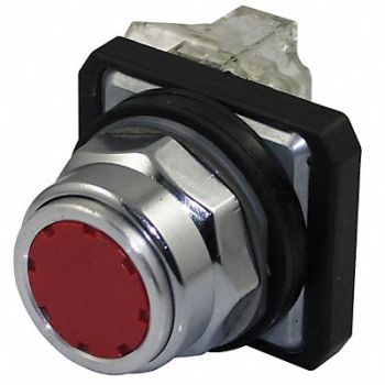 DAYTON H7067 Non-Illuminated Push Button 30mm Metal, 30G437