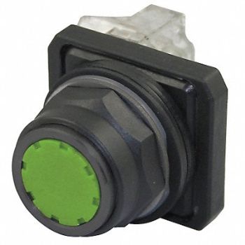 DAYTON H7071 Non-Illuminated Push Button 30mm Plastic, 30G441
