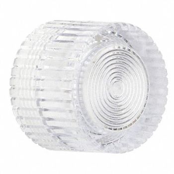 DAYTON Push Button Cap Illuminated 30mm Clear, 30G472