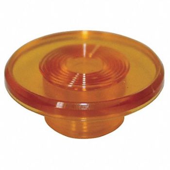 DAYTON Mushroom Head 30mm Yellow, 30G483