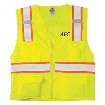 KISHIGO Mesh Auction Employee Vest/w/AFC Logo 3X, 30HG76