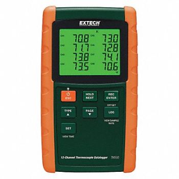 EXTECH Thermocouple Datalogger 12 Channels, 30JZ53