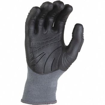 CARHARTT Coated Glv C-Grip Impact XL Gray PR, 30L081