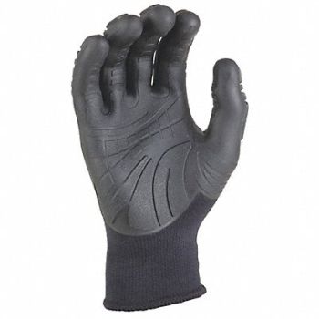 CARHARTT Coated Glv C-Grip Impact XL Black PR, 30L084