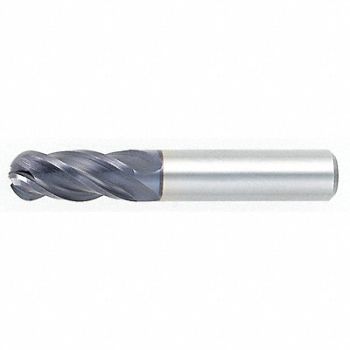 OSG Ball End Mill Single End 25.00mm Carbide, 30L634