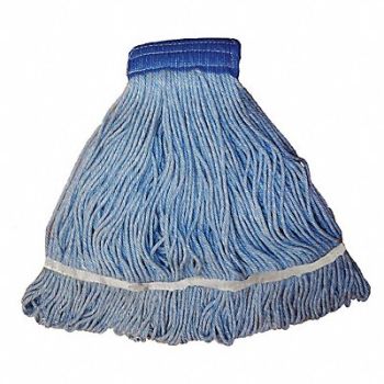 TOUGH GUY Wet Mop Blue Cotton, 30LU83