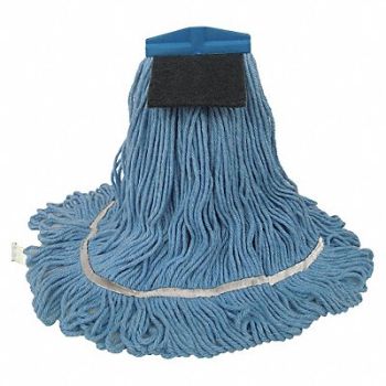 TOUGH GUY Wet Mop Blue Cotton, 30LU85