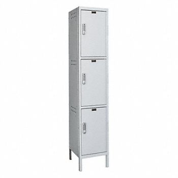 HALLOWELL Locker 4x1Lckrs Lt Gry 78 x18 x18, 30LW29