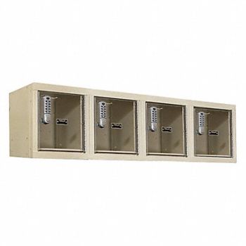 HALLOWELL Lckr 1x4Lckr Tan 14.75 x12 x18 UnAssm, 30LW53
