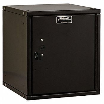HALLOWELL Lckr 1x1Lckr Blk 12.7 x11.25 x12 UnAssm, 30LW66