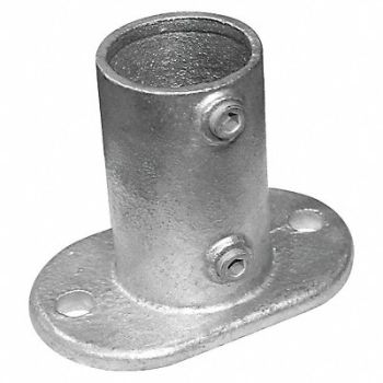 GRAINGER APPROVED Railing Base Flange Fr Pipe Sz 2 in, 30LX13