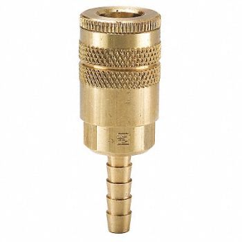 PARKER Quick Connect Socket 1/4 Body 1/4 Barb, 30N256