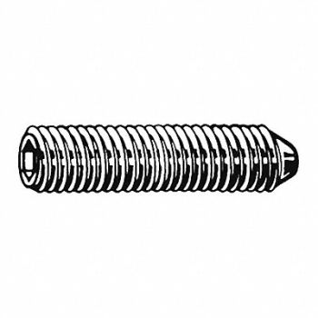GRAINGER APPROVED ScktStScrw ConePt #10-24 1/2 L PK100, 25J796