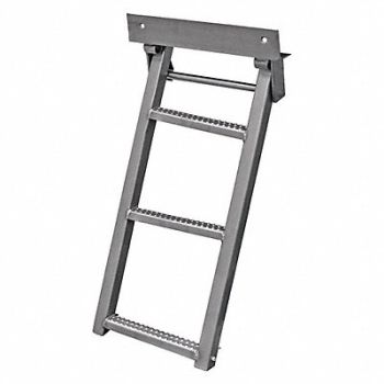 BUYERS PRODUCTS Retractable Truck Step Stainless, 30PD42