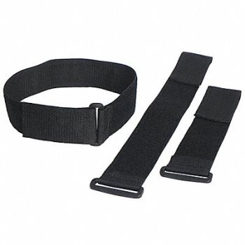 FASTENATION Reclosable Cinch Straps Black PK10, 30PE25