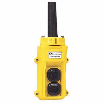 KH INDUSTRIES Pendant Station 2 Push Button NO Yellow, 30PL55