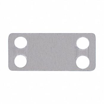 PANDUIT Embossing Tag 304 SS 1 3/4in H PK100, 30PR77