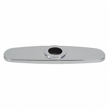 GRAINGER APPROVED Trim Faceplate 8in. Chrome Plated, 30PV49