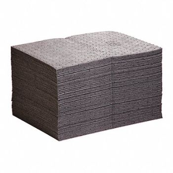 PIG Absorbent Pad Universal Gray PK100, 30PV56