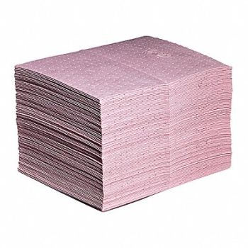 PIG Absorbent Pad Hazmat Pink PK100, 30PV65