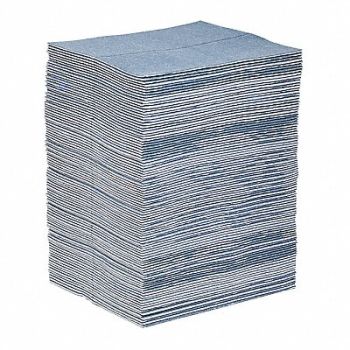 PIG Absorbent Pad Universal Light Blue PK100, 30PY99