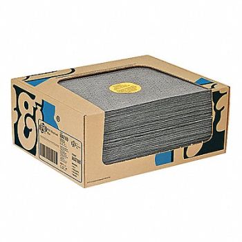 PIG Absorbent Pad Universal Gray PK100, 30PZ49