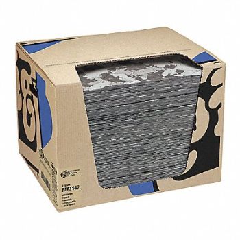 PIG Absorbent Pad Universal Black/Gray PK100, 30PZ92