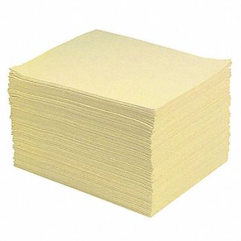 PIG Absorbent Pad Universal Yellow PK200, 30RA03