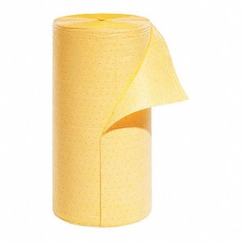PIG Absorbent Roll Universal Yellow 300 ft.L, 30RA05