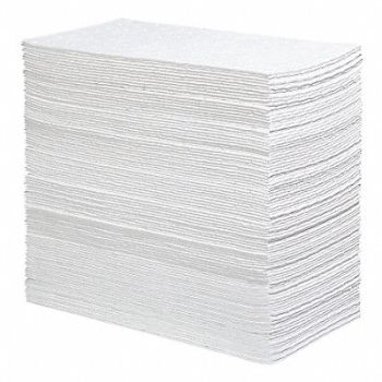PIG Absorb Pad Oil-Based Liquids White PK100, 30RA08