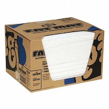 PIG Absorb Pad Oil-Based Liquids White PK50, 30RA10