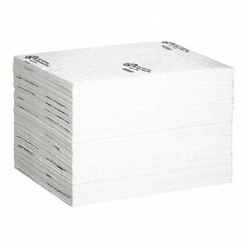 PIG Absorb Pad Oil-Based Liquids White PK100, 30RA12