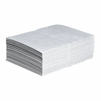 PIG Absorb Pad Oil-Based Liquids White PK50, 30RA15