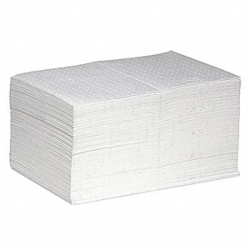 PIG Absorb Pad Oil-Based Liquids White PK100, 30RA31