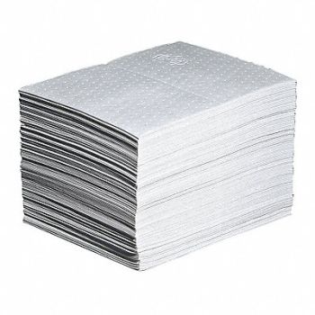 PIG Absorb Pad Oil-Based Liquids White PK125, 30RA33