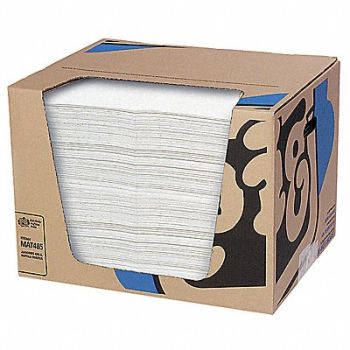 PIG Absorb Pad Oil-Based Liquids White PK200, 30RA41