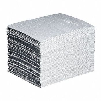 PIG Absorb Pad Oil-Based Liquids White PK100, 30RA44