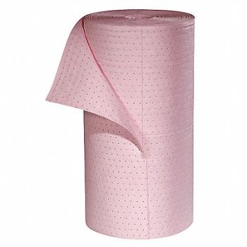 PIG Absorbent Roll Chem/Hazmat Pink 300 ft.L, 30RA56