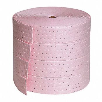 PIG Absorbent Roll Chem/Hazmat Pink 150 ft.L, 30RA58