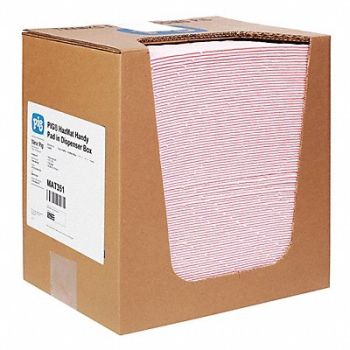 PIG Absorbent Pad Chem/Hazmat Pink PK100, 30RA59