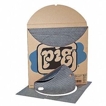PIG Drum Top Absorb Pad Universal Gray PK15, 30RA76