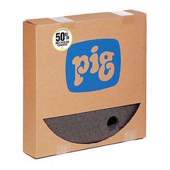 PIG Drum Top Absorb Pad Universal Gray PK25, 30RA77