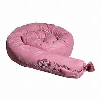 PIG Absorb Sock Chem/Hazmat 3ft 10 L PK12, 30RC46