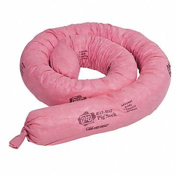 PIG Absorb Sock Chem/Hazmat 10ft L PK2, 30RC47